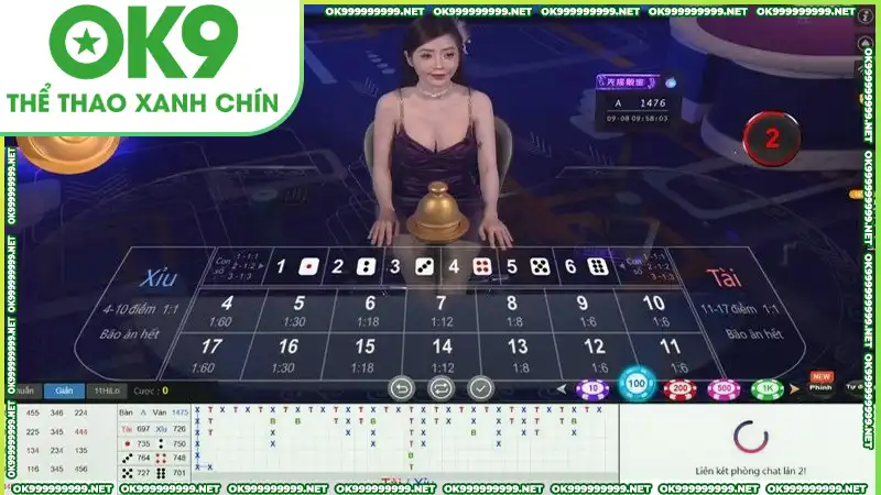 Giao diện Casino OK9 bắt mắt, thu hút người chơi